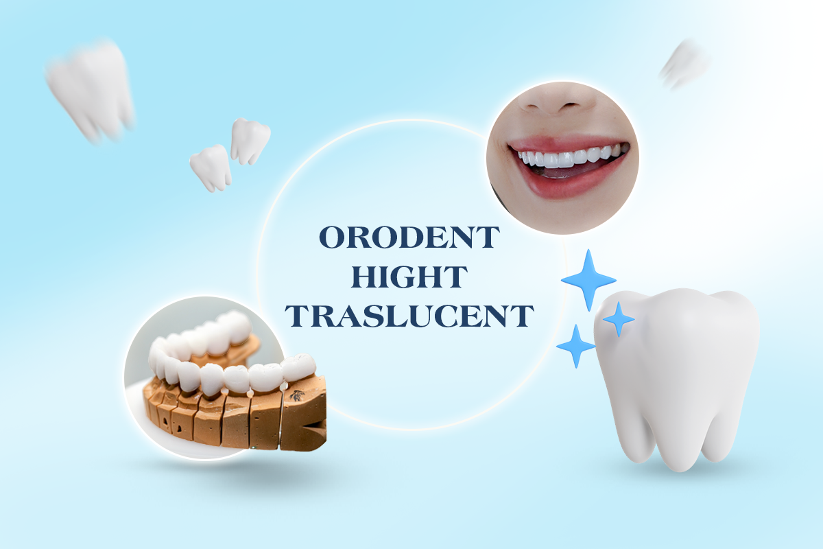 Răng sứ Orodent High Translucent là dòng răng sứ toàn sứ cao cấp thuộc thương hiệu Orodent (Ý). Dòng sứ này được phát triển nhằm cải thiện nhược điểm “đục” của zirconia truyền thống, tăng khả năng truyền sáng và giúp răng sứ trông tự nhiên hơn khi nhìn dưới ánh sáng thật.
