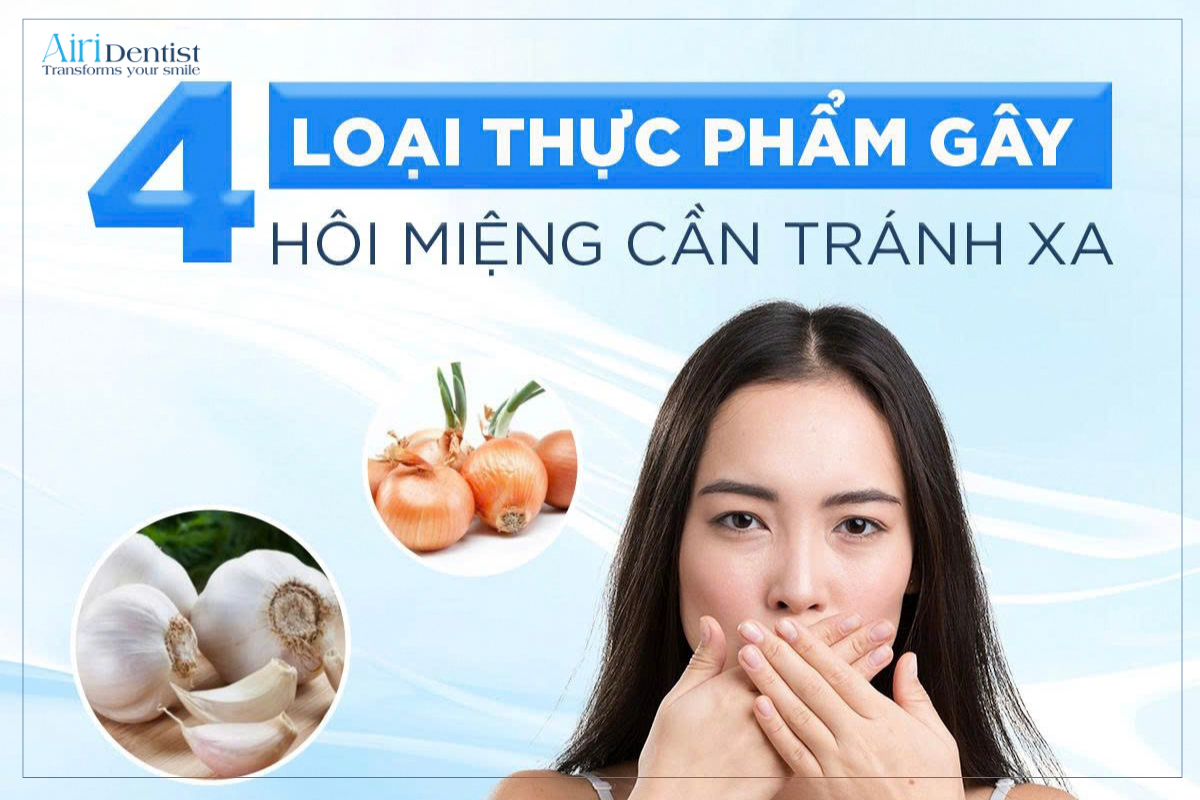 Nếu bạn đang gặp tình trạng hơi thở khó chịu dù đã đánh răng thường xuyên, rất có thể nguyên nhân đến từ những thực phẩm gây hôi miệng phổ biến dưới đây.